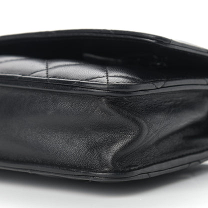 Chanel Lambskin Quilted Wallet On Chain WOC Black 13 of 14