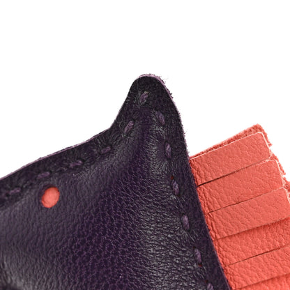 Hermes Milo Lambskin Grigri Rodeo Horse Bag Charm PM Raisin Flamingo Rouge Vif Argile 4 of 5