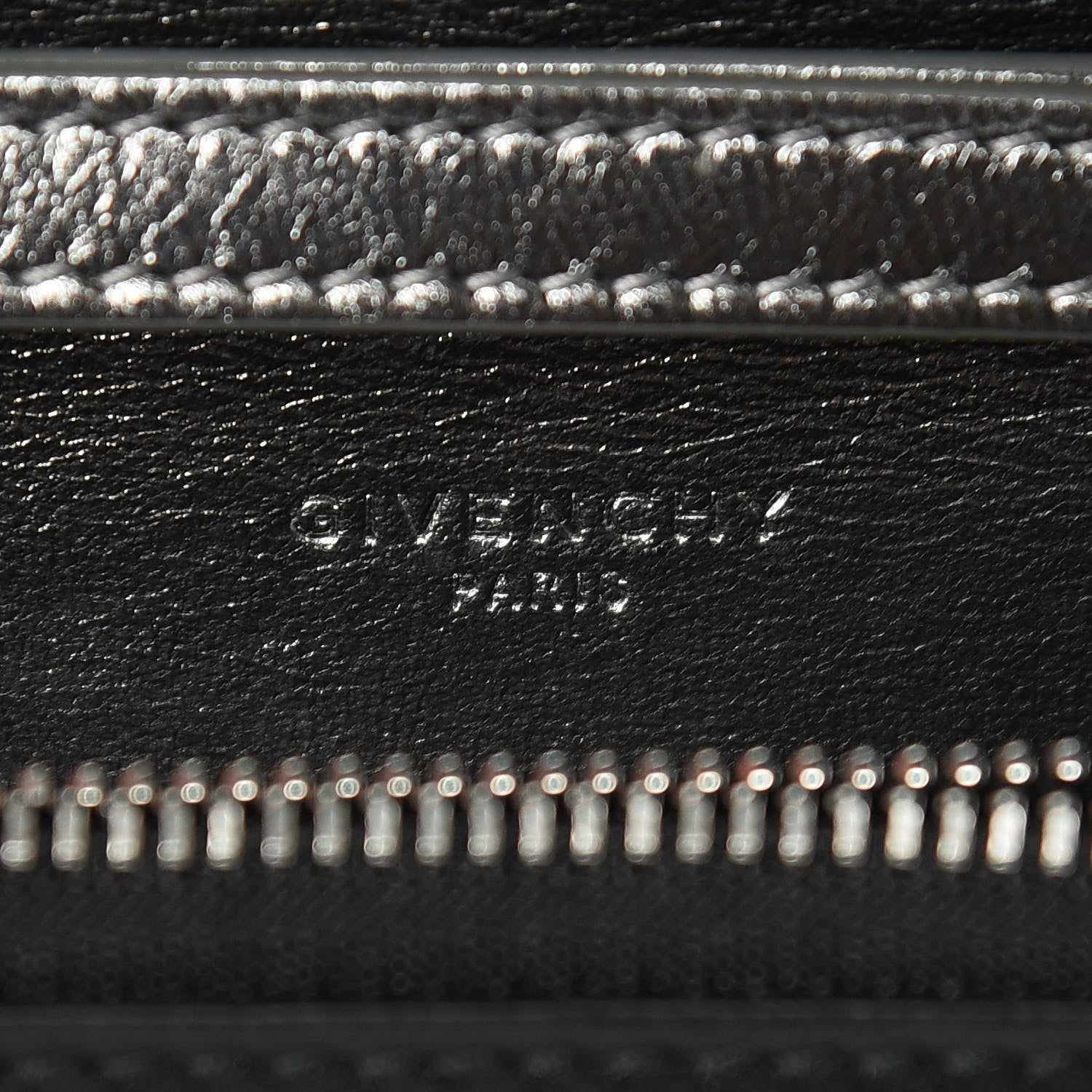 Givenchy Lambskin Emblem Chain Wallet Black 6 of 13
