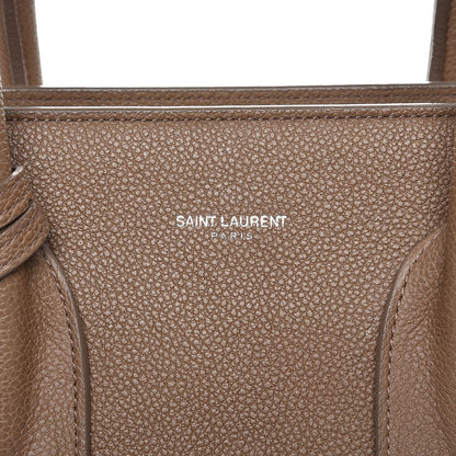 Saint Laurent Grained Calfskin Small Sac De Jour Dark Beige 9 of 19