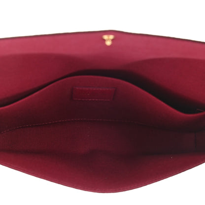 Louis Vuitton Monogram Pochette Felicie Chain Wallet Fuchsia 5 of 9