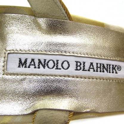 FASHIONPHILE MANOLOBLAHNIKSatinFloralPumps39.5 7 of 7