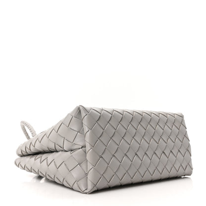 Bottega Veneta Nappa Intrecciato Small Andiamo Shoulder Bag Sterling 4 of 9