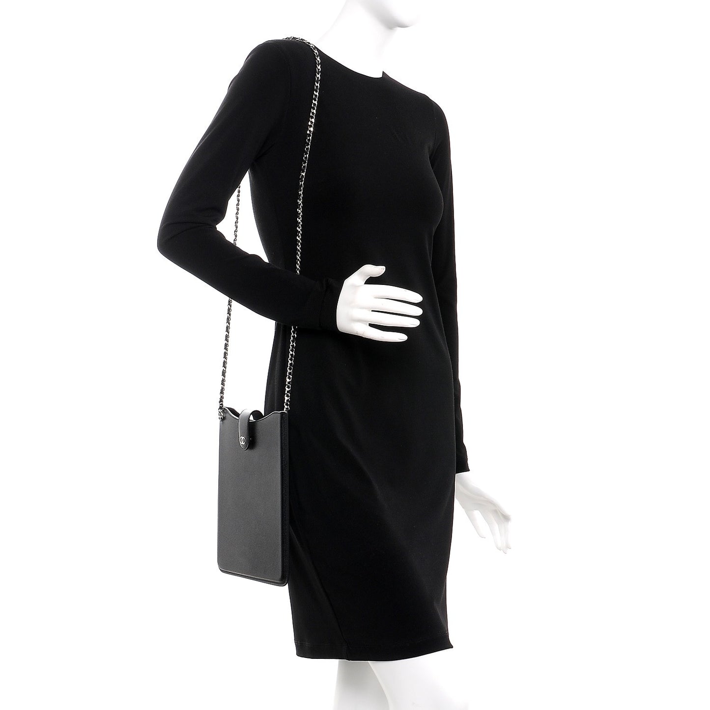 Caviar iPad Case Crossbody Black
