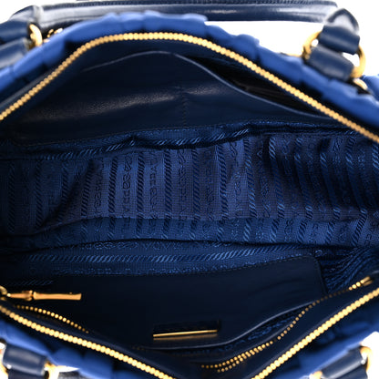 Prada Tessuto Nylon Gaufre Shopping Satchel Bluette 5 of 12