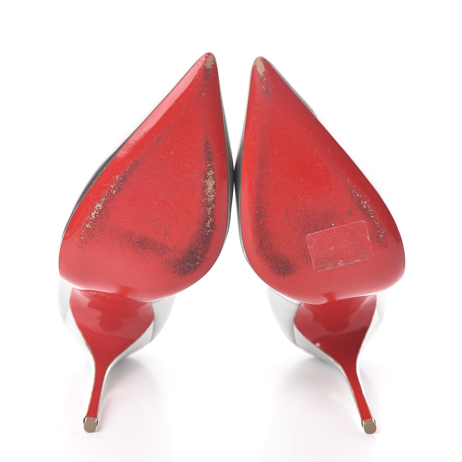Christian Louboutin Metallic Calfskin So Kate 120 Pumps 37 Silver 7 of 8