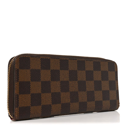 Louis Vuitton Damier Ebene Clemence Wallet Cherry 3 of 8