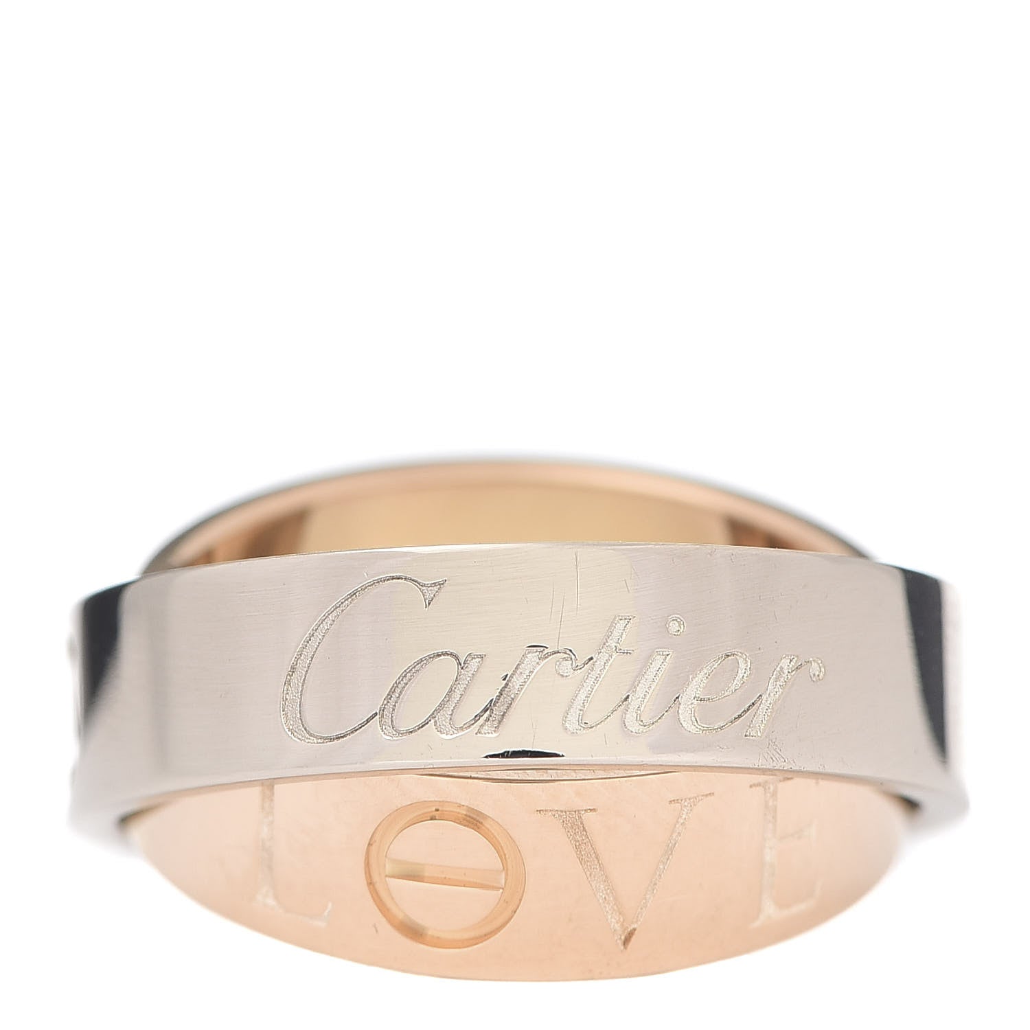 Cartier 18K White Pink Gold 5.5mm Astro LOVE Ring 54 7 1 of 6