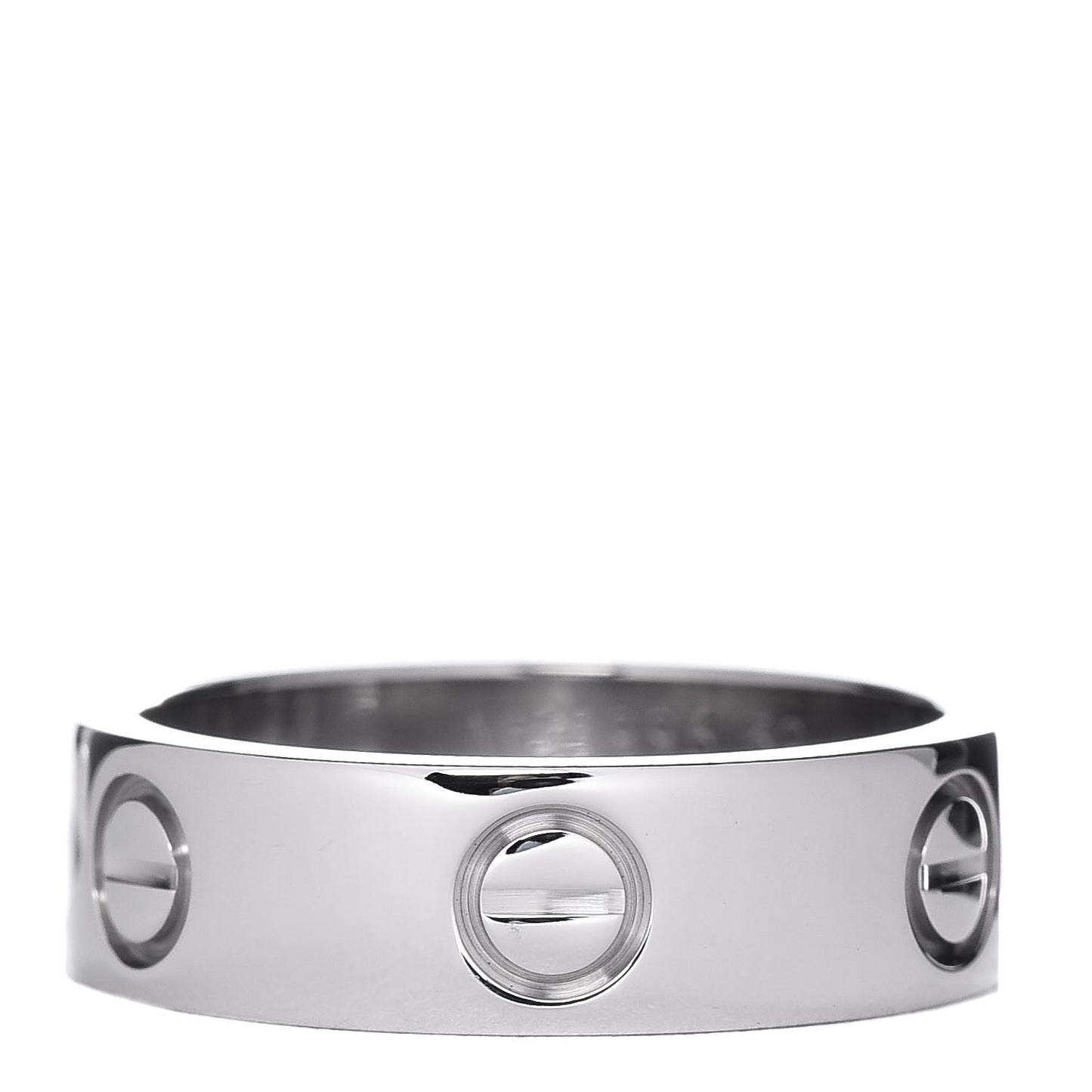 18K White Gold 5.5mm LOVE Ring 52 6