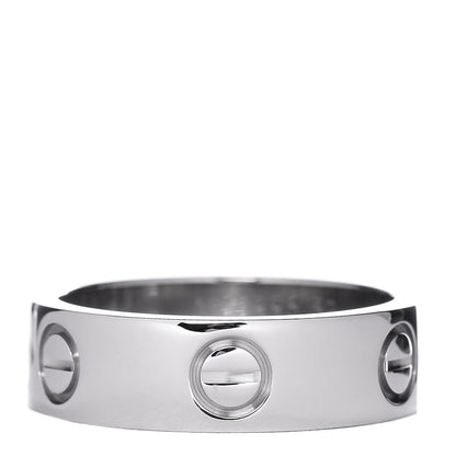 Cartier 18K White Gold 5.5mm LOVE Ring 52 6 1 of 5