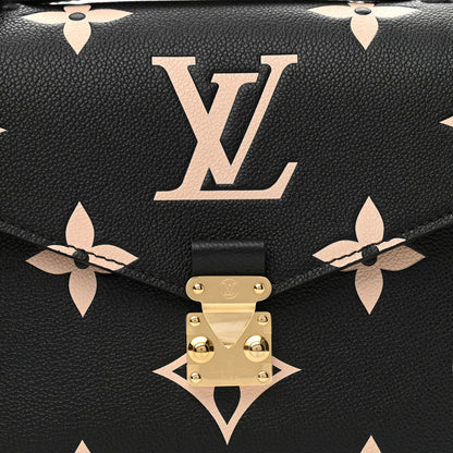 Louis Vuitton Empreinte Monogram Giant Pochette Metis Black Beige 7 of 8