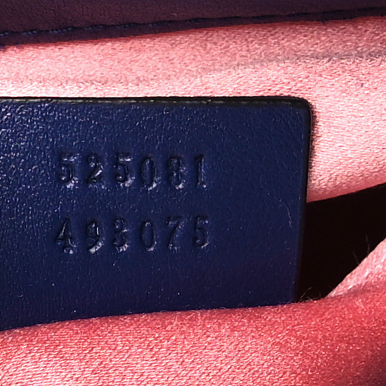 Gucci Velvet Matelasse GG Marmont Bucket Bag Cobalt Blue 7 of 10