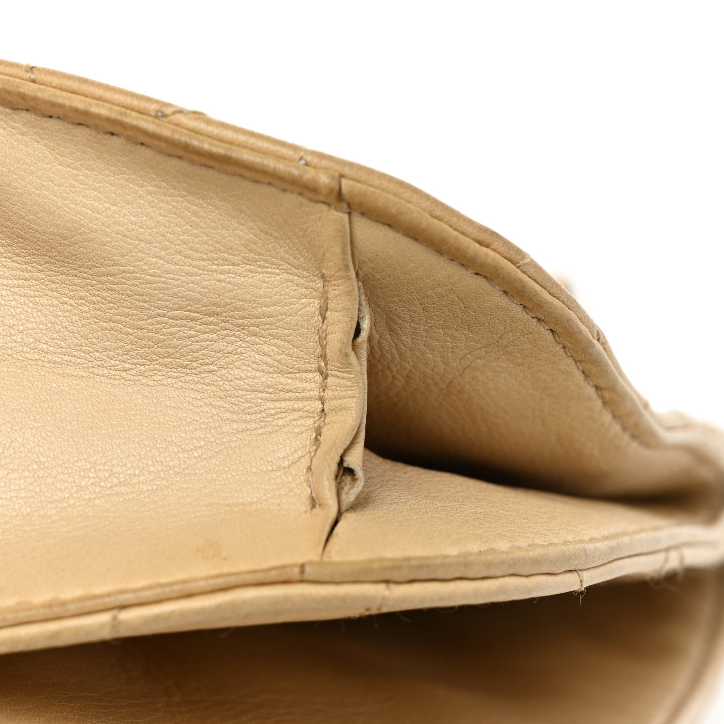 Lambskin Quilted Flap Waist Belt Bag 75 30 Beige