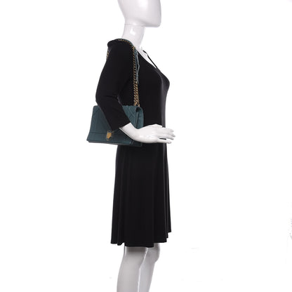 Christian Dior Grained Calfskin Medium Diorama Flap Bag Agave Green 3 of 13