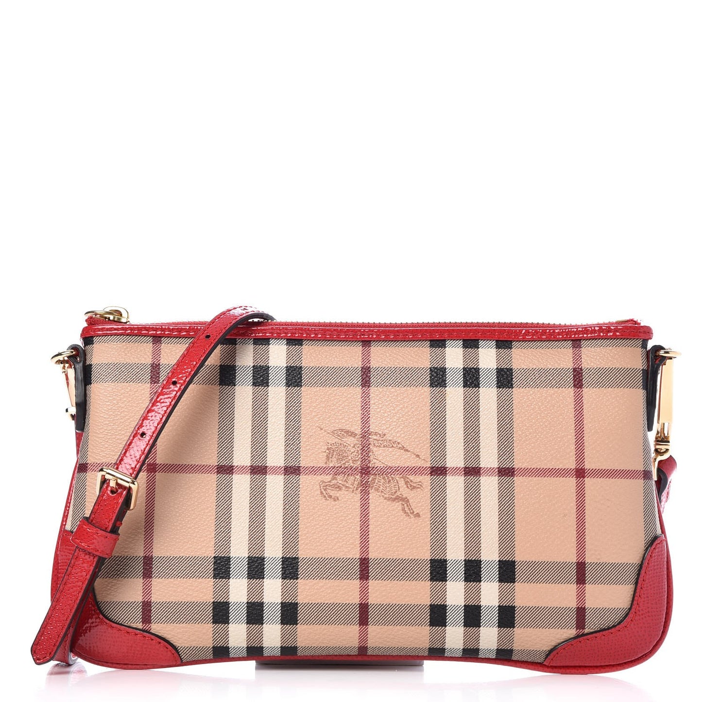 Haymarket Check Small Peyton Crossbody Clutch Bag