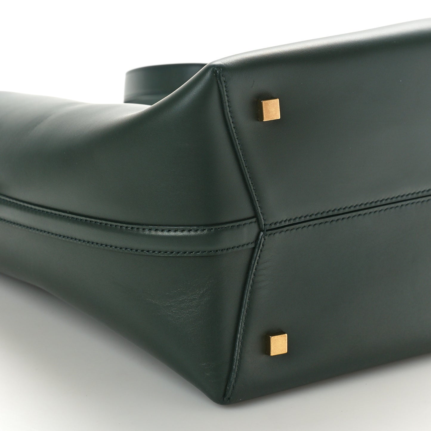 Shiny Calfskin Le 37 Bucket Bag Vert Fonce