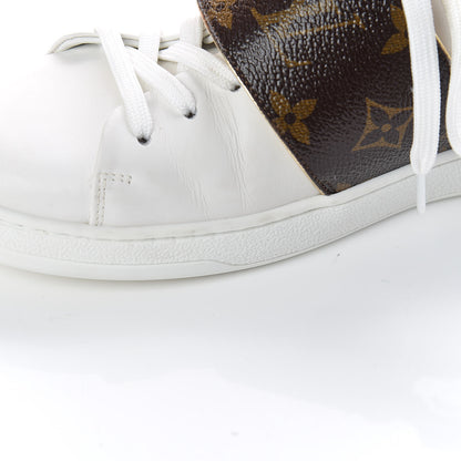 Louis Vuitton Calfskin Monogram Frontrow Sneakers 38 White 13 of 15