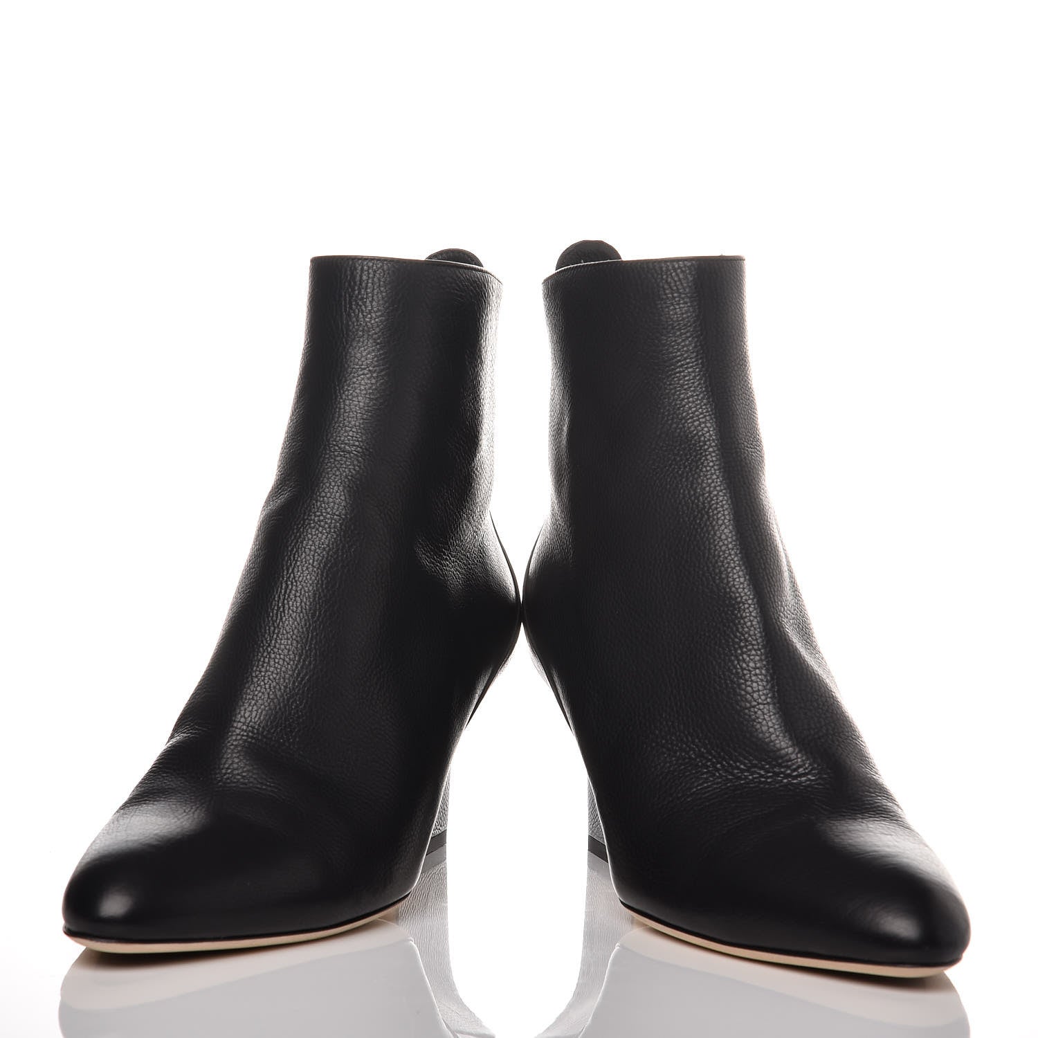Jimmy Choo Grainy Calfskin Autumn 65 Ankle Boots 38 Black 6 of 14