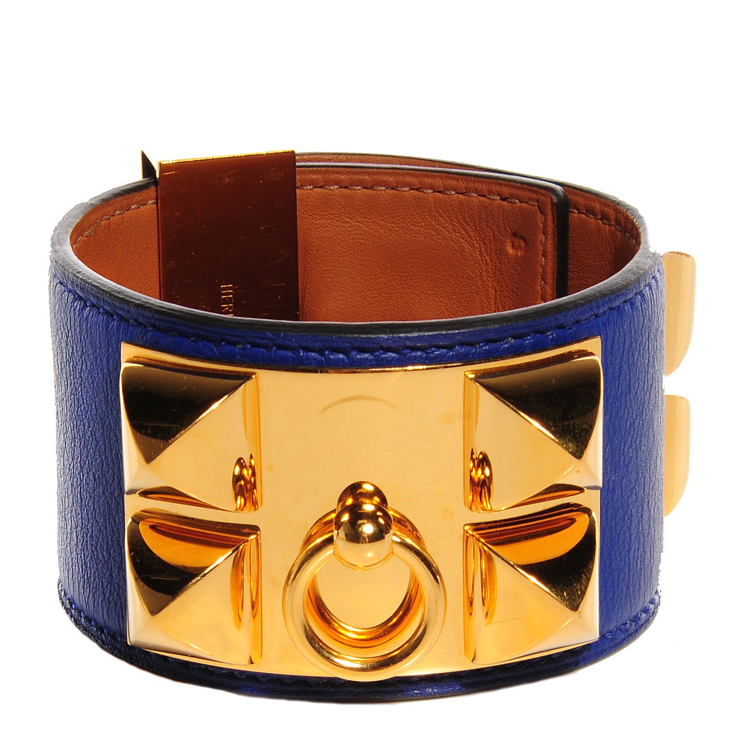 Hermes Swift Collier de Chien CDC Bracelet Small Bleu Saphir 1 of 6