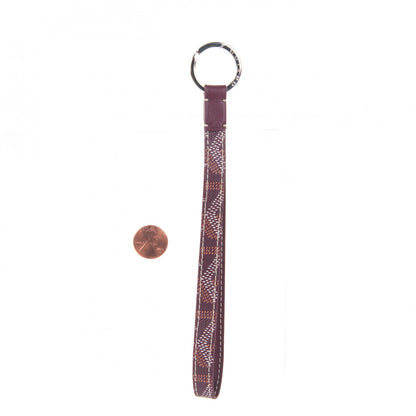Goyard Goyardine Sesame Key Holder Burgundy 2 of 5