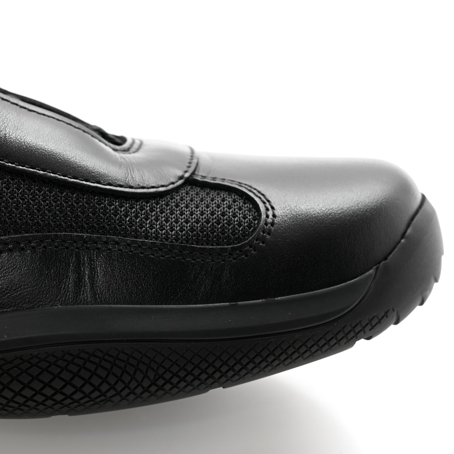 Calfskin Mesh Neoprene America’s Cup Sneakers 9 Black