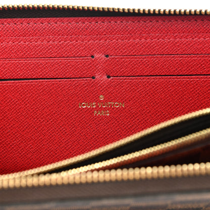 Louis Vuitton Damier Ebene Clemence Wallet Cherry 6 of 11