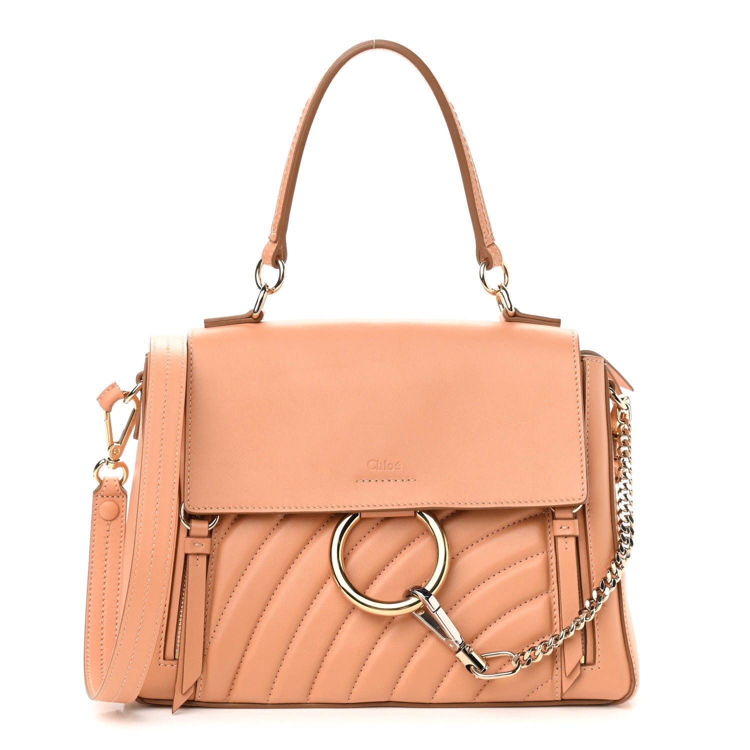 Chloe Calfskin Faye Day Shoulder Bag Blushy Pink 1 of 9