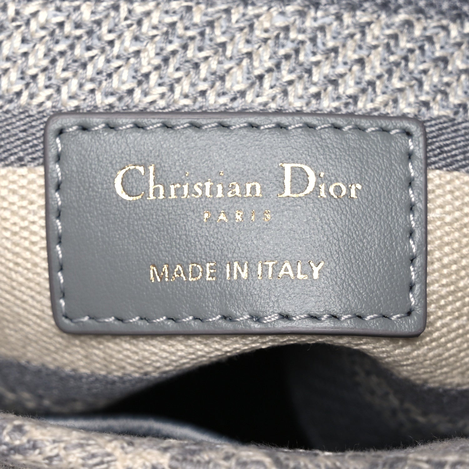Christian Dior Canvas Toile De Jouy Reverse Embroidered Medium Lady D-Lite Gray 6 of 11
