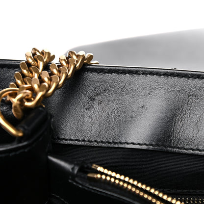 Saint Laurent Calfskin Y Quilted Monogram Large Loulou Chain Satchel Black 16 of 23