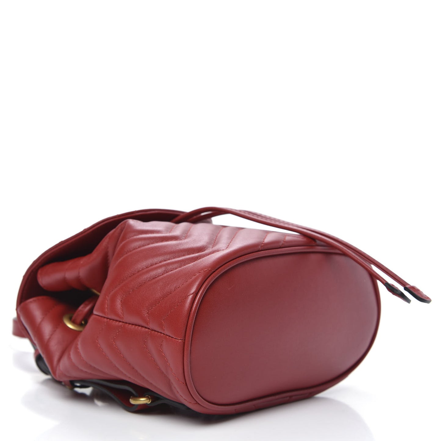 Calfskin Matelasse GG Marmont Flap Backpack Hibiscus Red