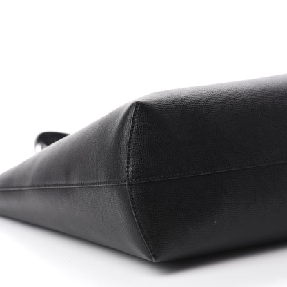 Fendi Vitello Vienna Enamel F is Fendi Shopping Tote Black Taupe 6 of 10