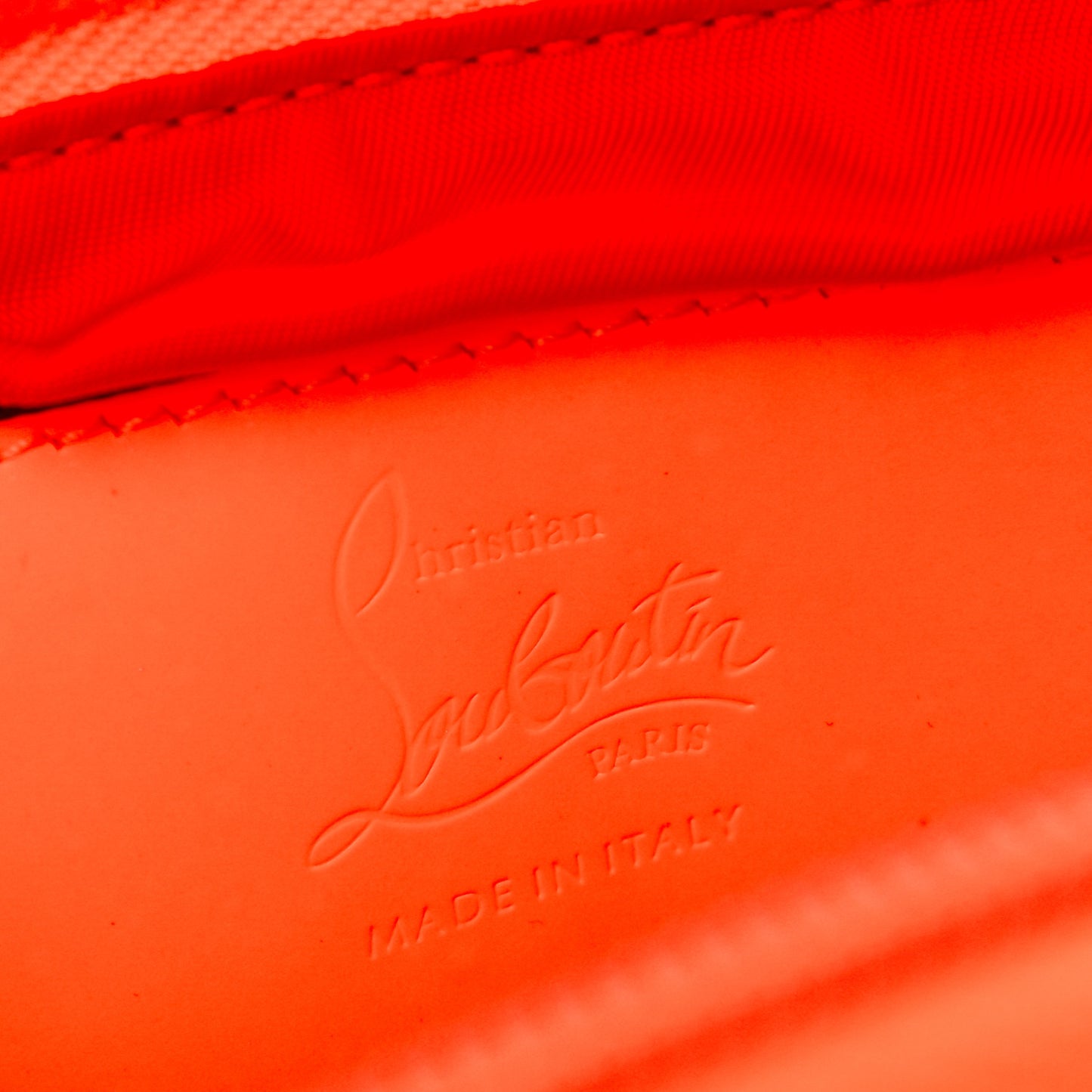 Calfskin Spiked ParisnycBelt Bag Orange