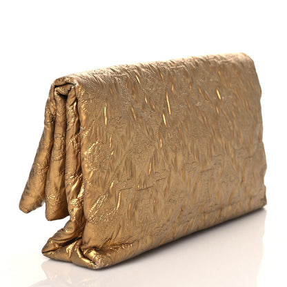 Louis Vuitton Jacquard Quilted Monogram Limelight Clutch PM Gold 3 of 13