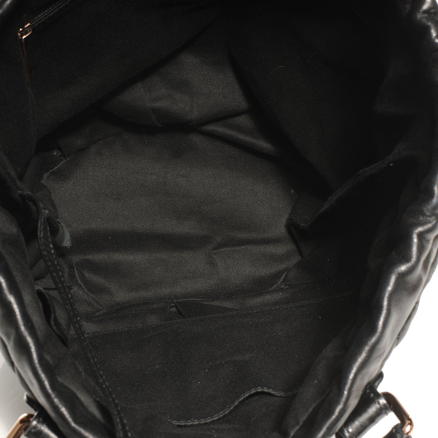 Chanel Lambskin Cloudy Bundle North South Tote Black 5 of 7