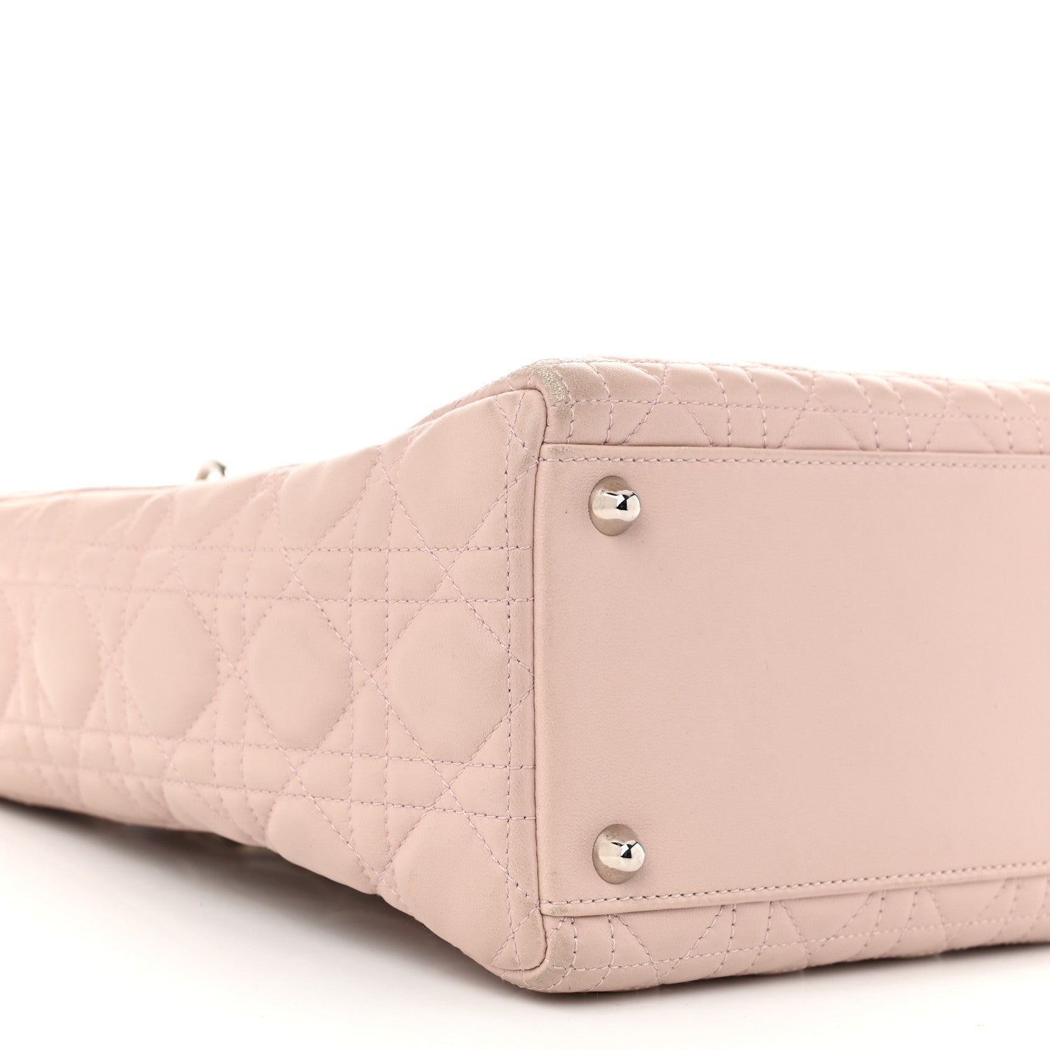 Christian Dior Lambskin Cannage Large Lady Dior Light Pink 9 of 12