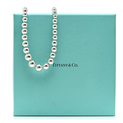Tiffany Sterling Silver HardWear Graduated Ball Necklace 5 of 5