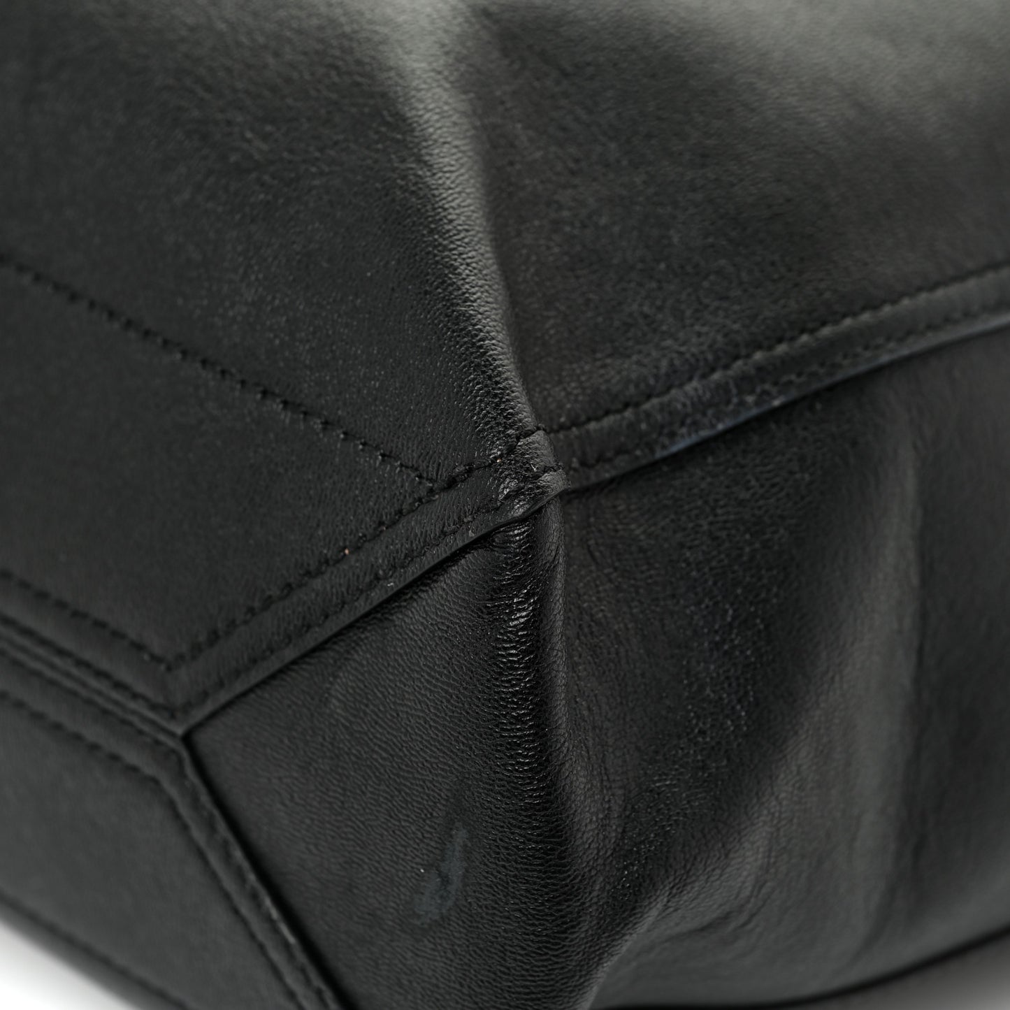 New Sakai Calfskin Lux Medium Dahlia Tote Black