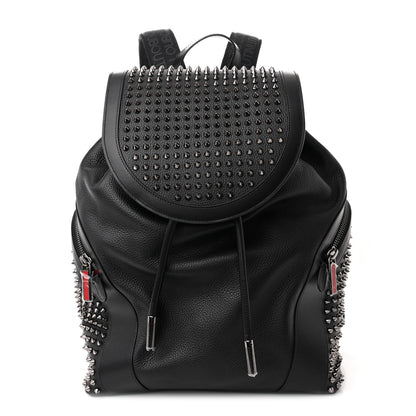 Christian Louboutin Calfskin Spiked Explorafunk Backpack Black 1 of 10