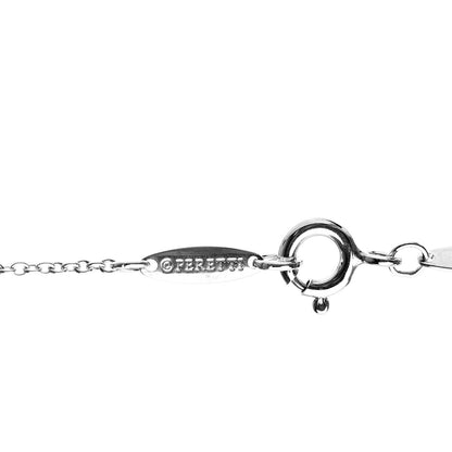 Tiffany Sterling Silver Diamond Elsa Peretti Diamonds By The Yard Open Heart Necklace 6 of 7