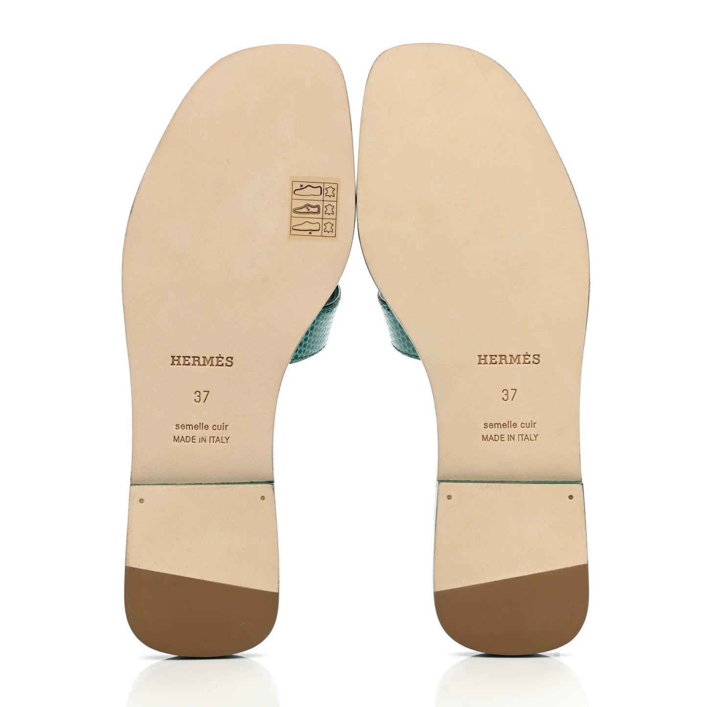 Lizard Oran Sandals 37 Vert Emeraude
