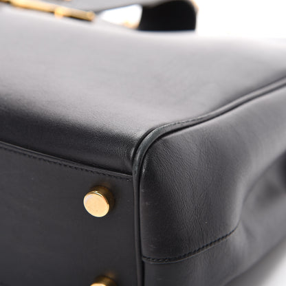 Saint Laurent Soft Calfskin Monogram Cassandre Shopper Black 14 of 19