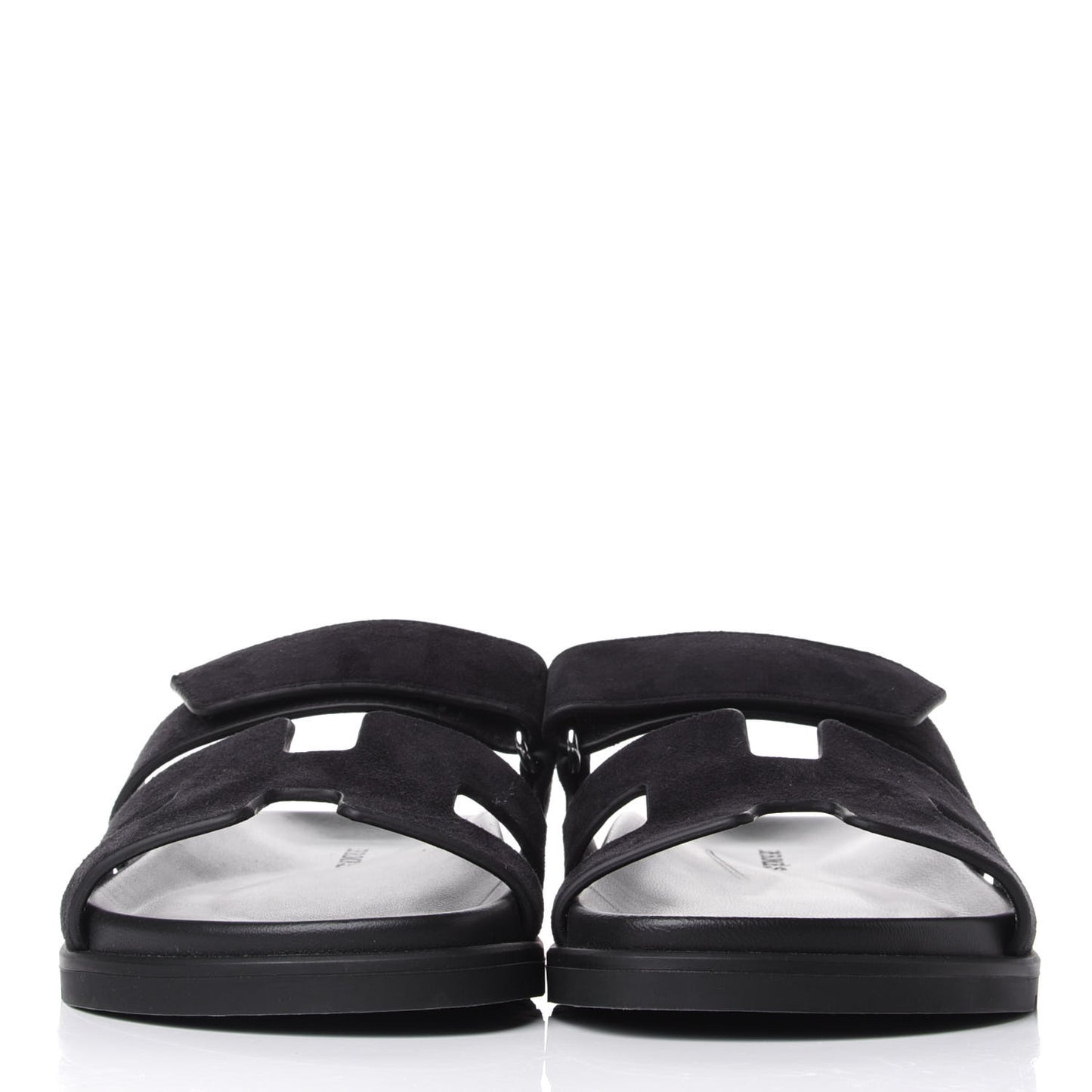 Suede Goatskin Womens Chypre Sandals 37 Black