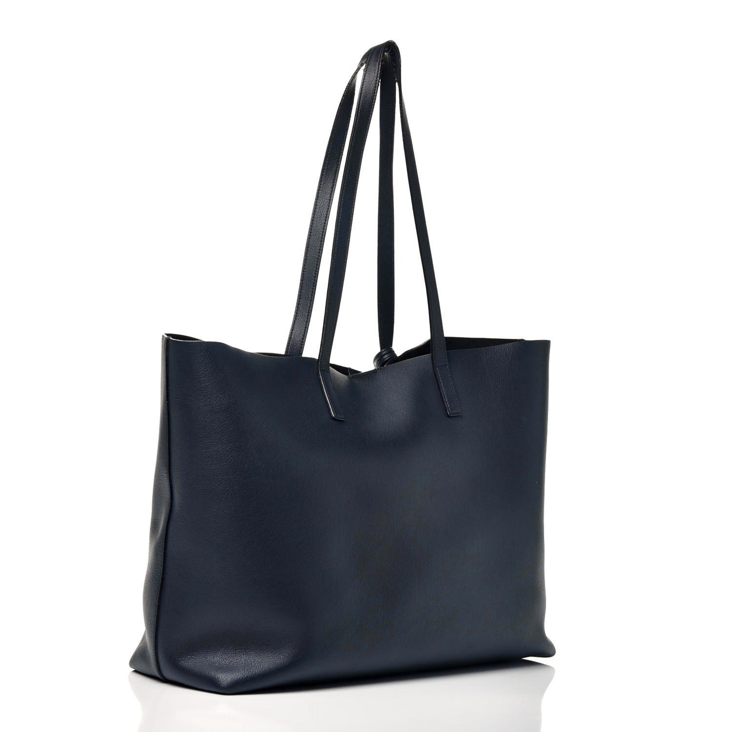 Calfskin Large Shopping Tote Deep Marine