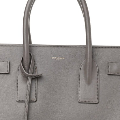 Saint Laurent Calfskin Large Sac De Jour Carryall Grey 9 of 19