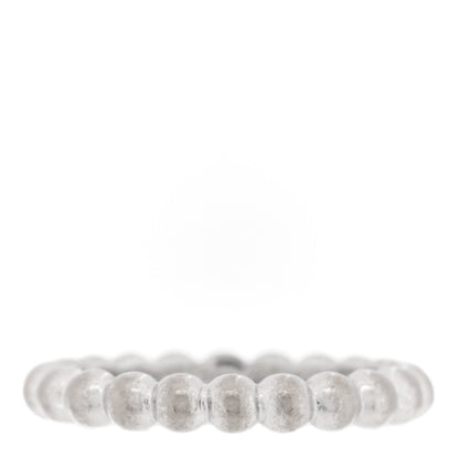 Van Cleef & Arpels 18K White Gold Medium Perlee Ring 49 5 1 of 5