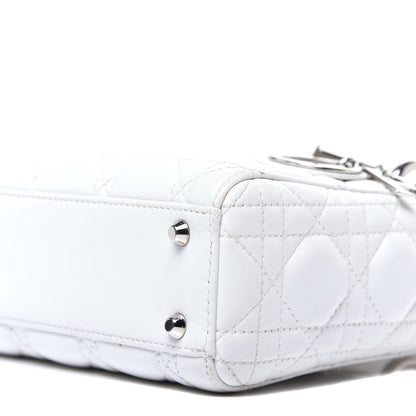 Christian Dior Lambskin Cannage Mini Lady Dior White 8 of 8