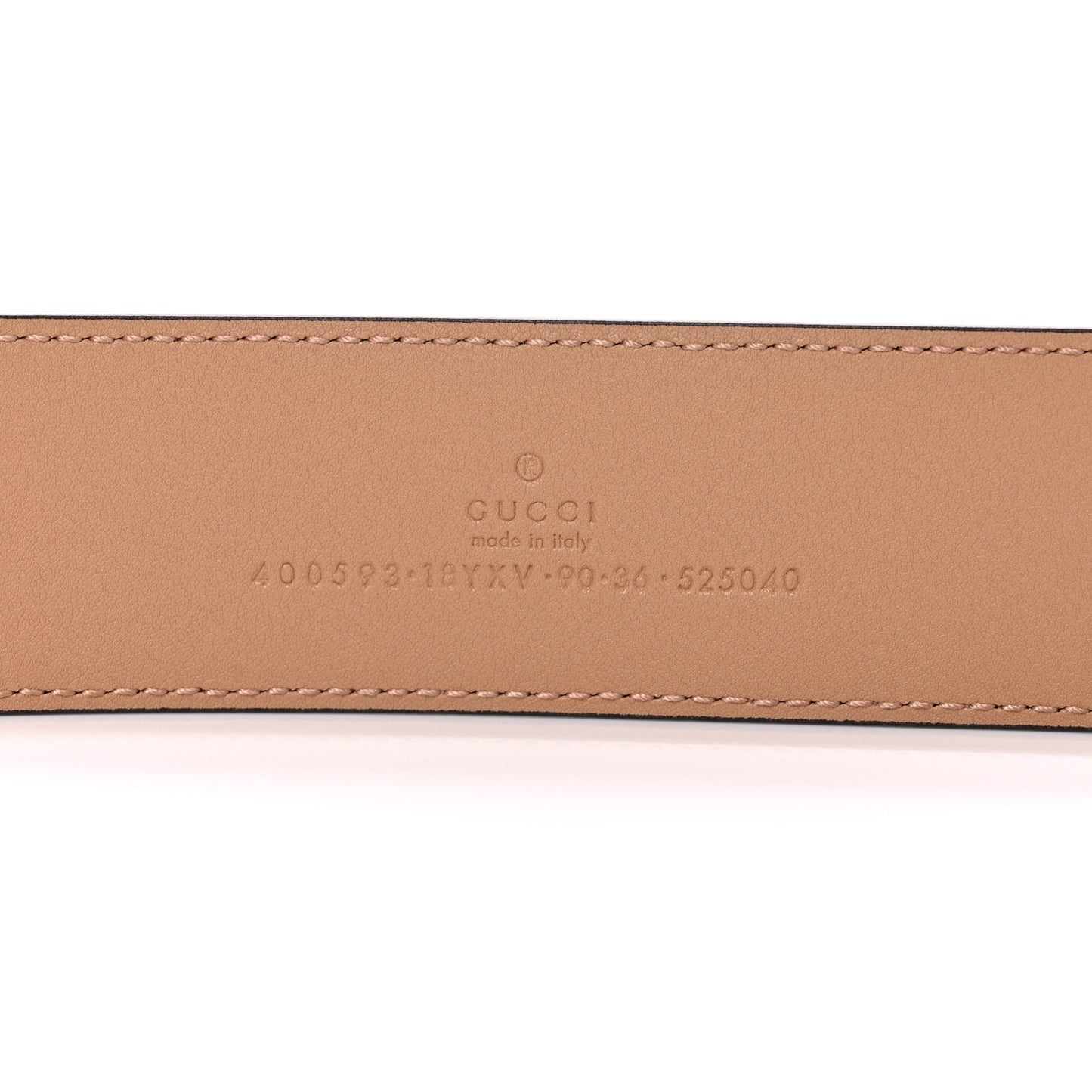 Azalea Calfskin Enamel Monochrome Double G 40mm Belt 90 36 Camelia