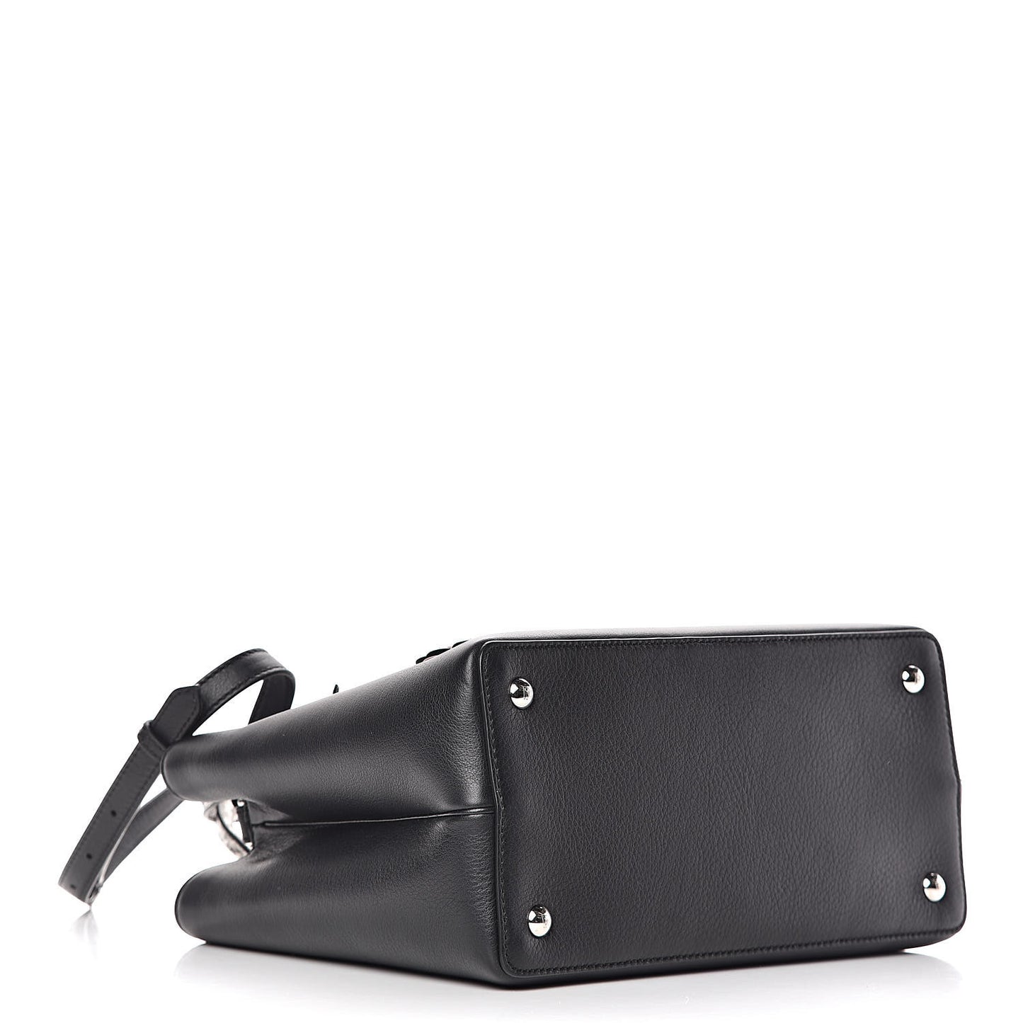 Vitello Dolce Elaphe Petite 2Jours Tote Black