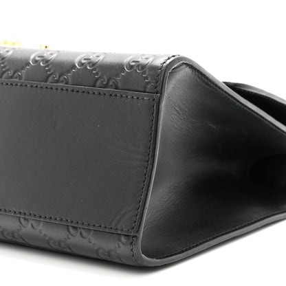 Gucci Guccissima Medium Padlock Shoulder Bag Black 10 of 10