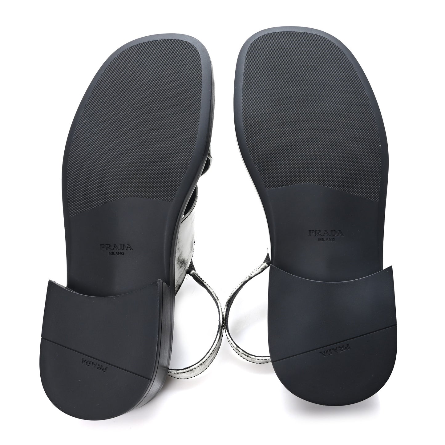 Spazzolato Fume Re-Edition 1996 Buckle Sandals 39 Bianco